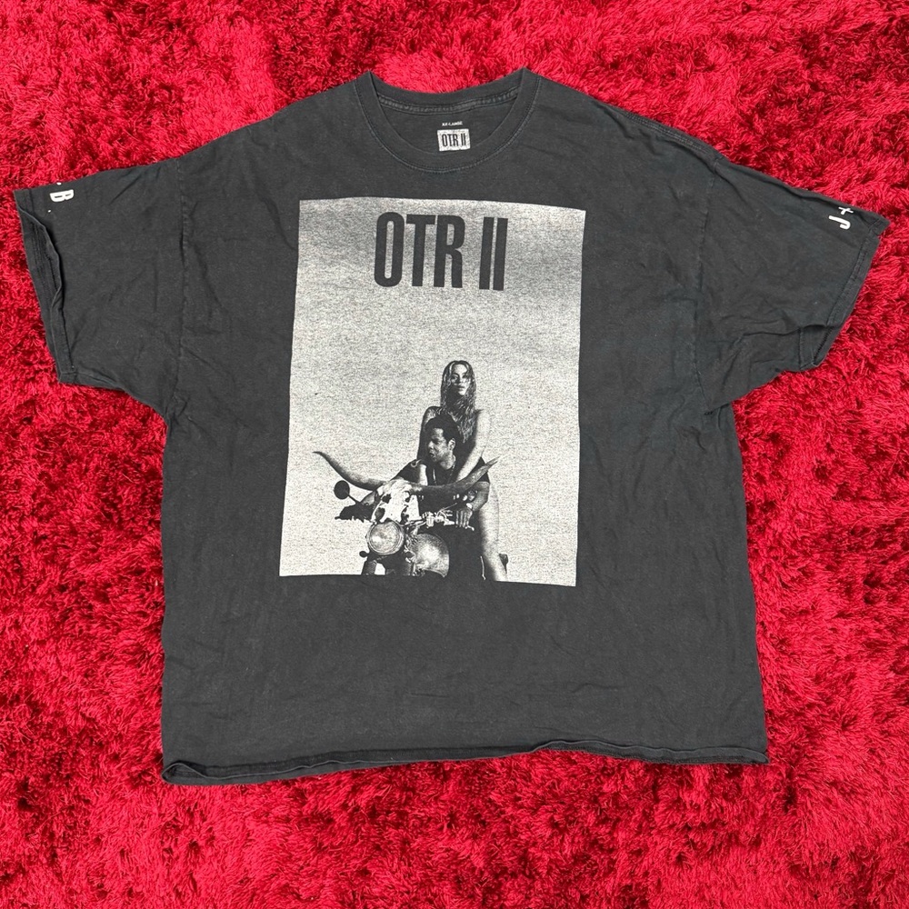 Jay Z Beyoncé On The Run II OTR Concert Tour Dates Shirt XXL Hip Hop Pop USA